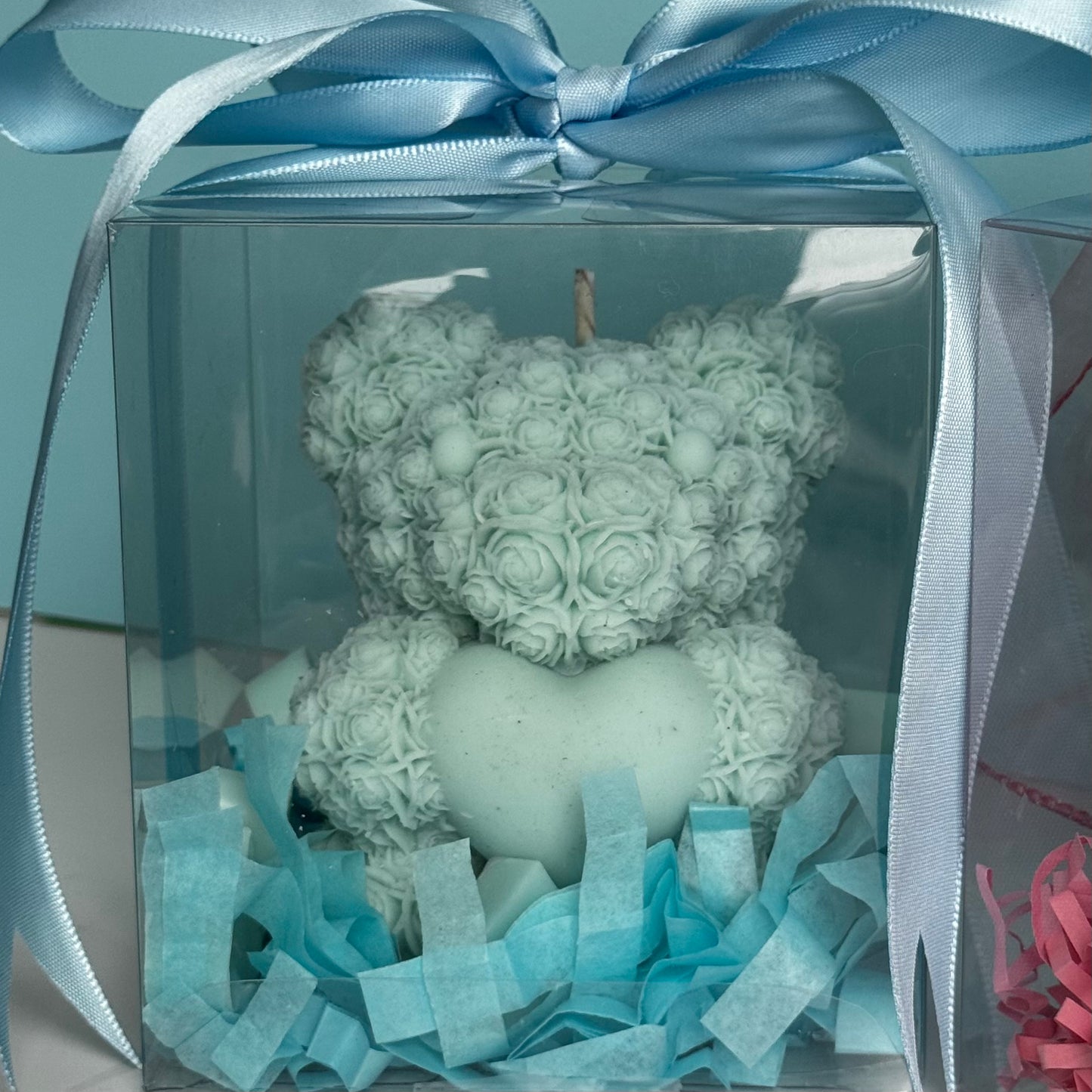 Sweet Blue Teddy Bear With Heart