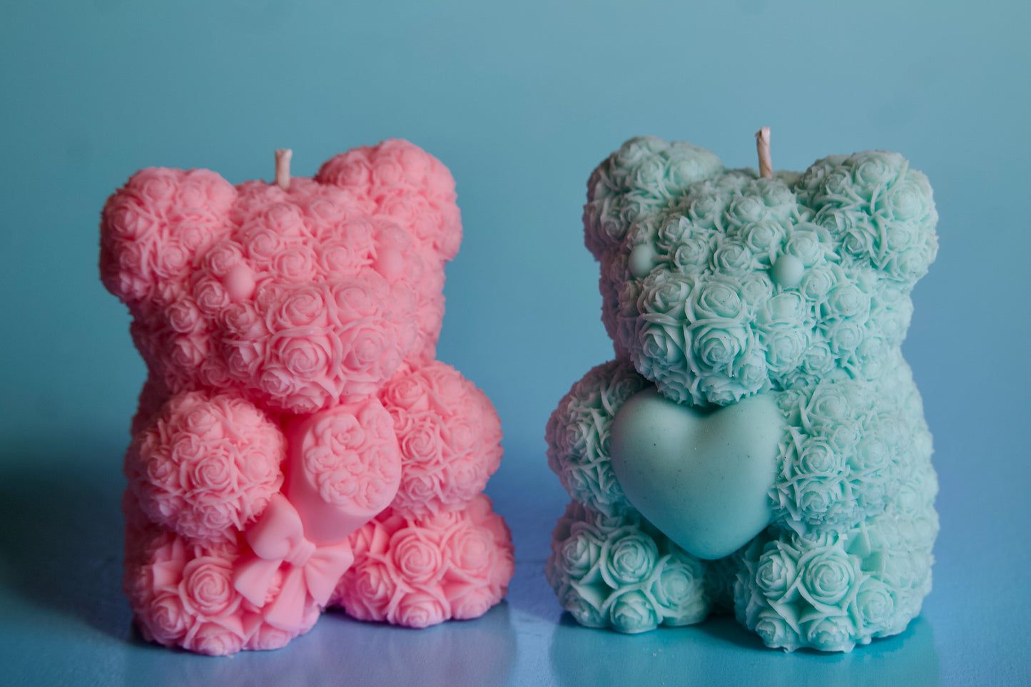 Sweet Blue Teddy Bear With Heart